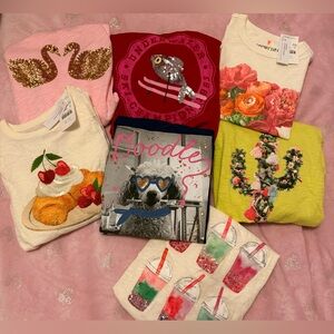 Crewcuts Glitter & Sequence Graphic T-Shirts Collection BNWT